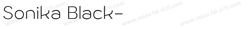 Sonika Black字体转换